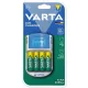 Elemtöltő, AA ceruza/AAA mikro, 4x2600 mAh AA, LCD kijelző, 12V USB, VARTA 1 készlet