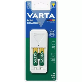 Elemtöltő, AA/AAA, 4x2100 mAh AA, VARTA "Plug"