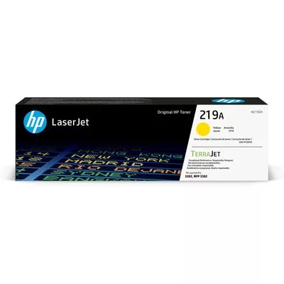 HP W2192A EREDETI sárga Toner 1.200 oldal kapacitás No.219A ► Legális! ◄