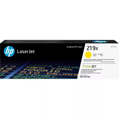 HP W2192X EREDETI  Toner SÁRGA / YELLOW 2.500 oldal kapacitás No.219X ► Legális! ◄