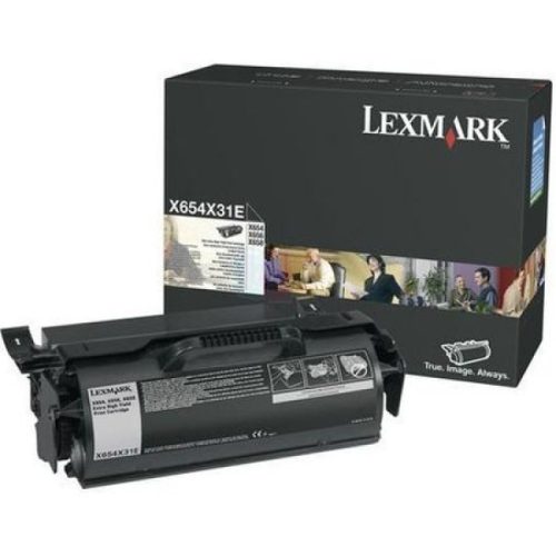 Lexmark X654/656/658 fekete eredeti toner (X654X31E), ~36000 oldal