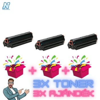   HP -hez CF279A (79A)  ►3DB◄ UTÁNGYÁRTOTT tonerkazetta + ►3DB meglepetés◄   (3X~1000 oldal)