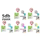 Canon -hoz ►5db-os◄ CLI521/PGI520 CHIPES utángyártott TINTAPATRON / INK CARTRIDGE PAKK ~1550 oldal