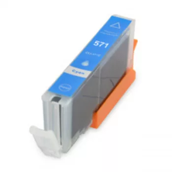   Canon -hoz, ™ CLI-571XL C (cián) CHIPES utángyártott TINTAPATRON / INK CARTRIDGE (~715 oldal, 13ml)