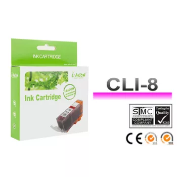   Canon -hoz, CLI8M, CLI-8M ! CHIPES ! magenta utángyártott TINTAPATRON / INK CARTRIDGE (~500 oldalas)