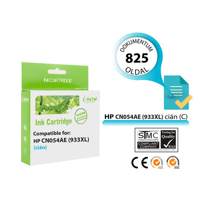 HP -hez   Nr.933XL (CN054A) utángyártott cián TINTAPATRON / INK CARTRIDGE, ~825 oldal