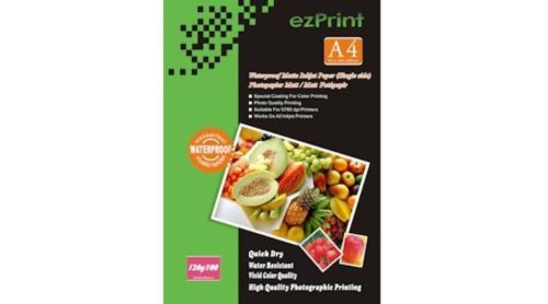 Fotópapír, ezPrint A4, fényes, 120g, 100ív/csomag (tintasugaras)