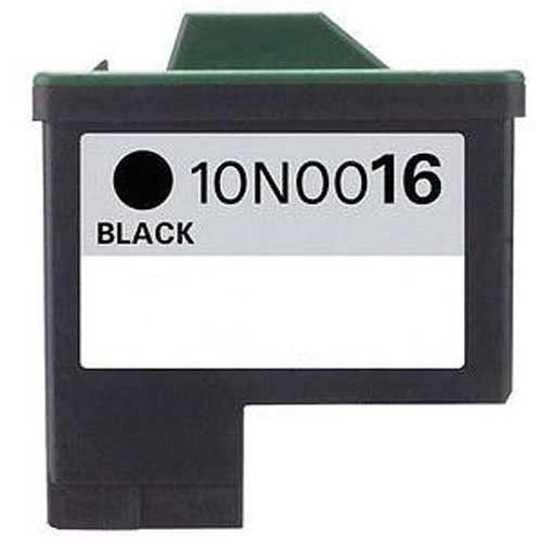 Lexmark Nr.16 (10N0016E) utángyártott fekete tintapatron, ~410 oldal (lex16)