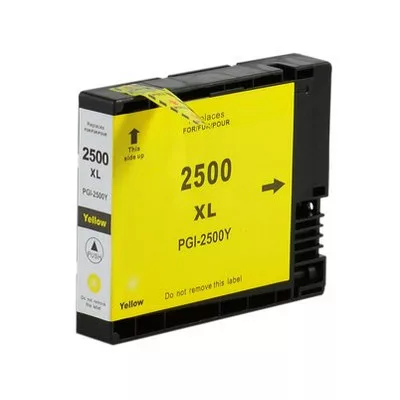 Canon -hoz PGI-2500XL sárga utángyártott TINTAPATRON / INK CARTRIDGE, ~1500 oldal