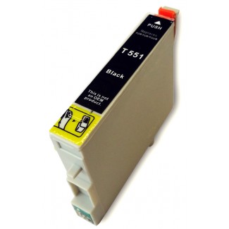 Epson nyomtatóhoz t0551 FEKETE utángyártott tintapatron kb.≈: 480 oldalas TO551
