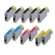 ►11db-os Epson -hoz T071x utángyártott TINTAPATRON / INK CARTRIDGE irodaPAKK (≈4400oldal)