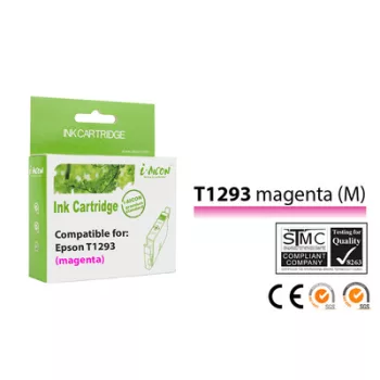   Epson -hoz T1293 M utángyártott TINTAPATRON / INK CARTRIDGE (magenta) (≈420oldal)