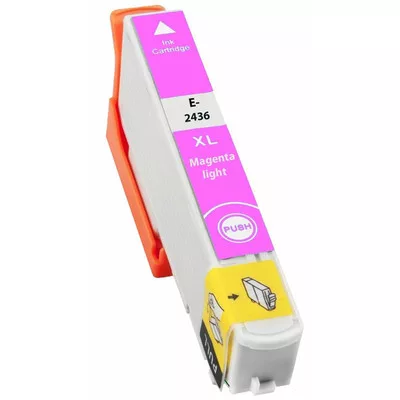 Epson -hoz T2436 világos magenta (LM) utángyártott TINTAPATRON / INK CARTRIDGE (24XL) (≈ 740oldal)