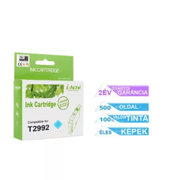   Epson -hoz T2992 (Nr. 29XL) cián (C) utángyártott TINTAPATRON / INK CARTRIDGE (≈500oldal)