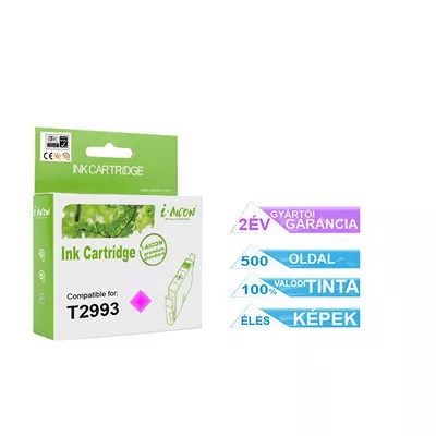 Epson -hoz T2993 (Nr. 29XL) magenta (M) utángyártott TINTAPATRON / INK CARTRIDGE (≈500oldal)