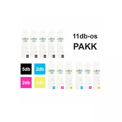 11db-os EPSON -hoz T664x ™utángyártott tinta PAKK (T672x)T6641+T6642+T6643+T6644 (≈5x4000+6x6500oldal)