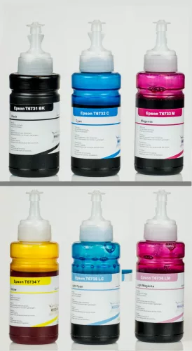 EPSON -hoz T673x utángyártott tinta, 6db-os PAKK (~6500 oldalas,70ml) (T6731+T6732+T6733+T6734+T6735+T6736)