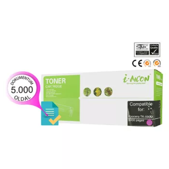   Kyocerá -hoz TK-590 M magenta UTÁNGYÁRTOTT tonerkazetta (~5000 oldalas)