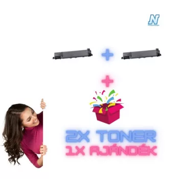   2+1 db-os Brother -höz TNB023 fekete UTÁNGYÁRTOTT tonerkazetta PAKK (2db tonerkazetta + 1db meglepetés) (2x2000 oldal)