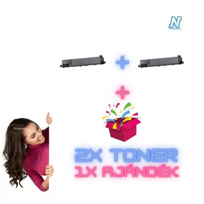 2+1 db-os Brother -höz TNB023 fekete UTÁNGYÁRTOTT tonerkazetta PAKK (2db tonerkazetta + 1db meglepetés) (2x2000 oldal)
