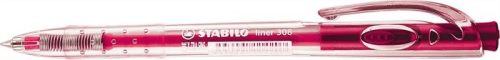 STABILO Liner 308 rózsaszín golyóstoll, rózsaszín tolltest