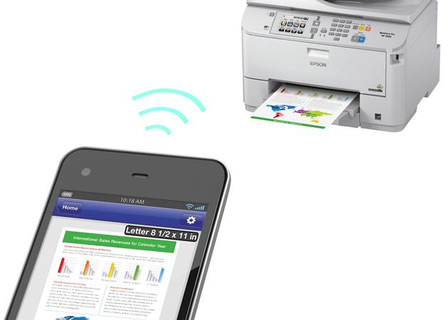 A nyomtató kommunikál a mobillal